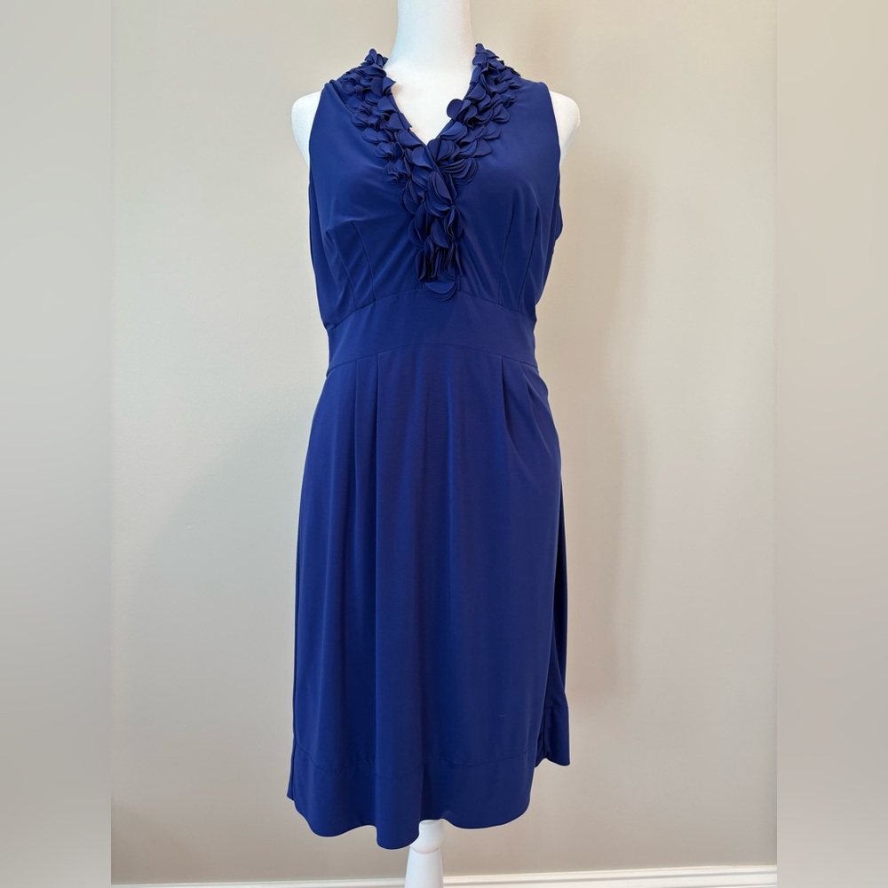 Just…Taylor Cocktail/Party Dress Lined Womens 8 Blue Very Good Condition